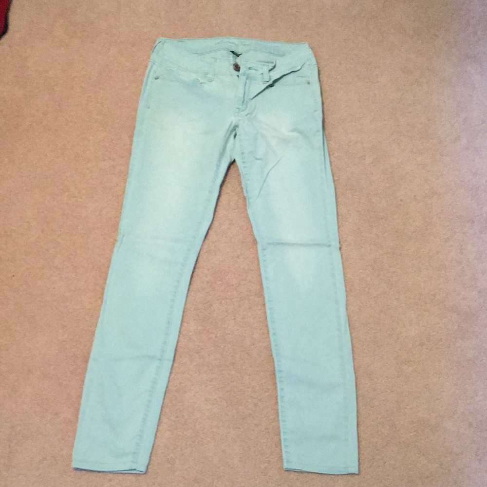 Teal Skinny Jeans